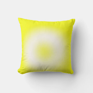 Abstract Art Pastel Yellow White Sunny Cushion