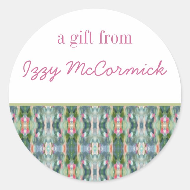 Abstract Art Personalised Gift Stickers (Front)