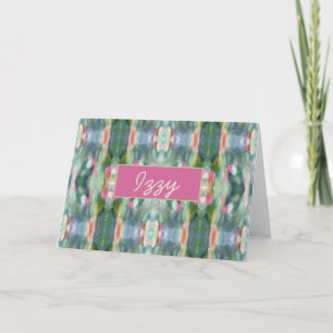 Abstract Art Personalised Note Cards