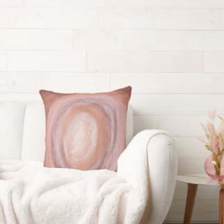 Abstract Art Pillow - Modern Pink Neutrals