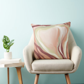 Abstract Art Pillow -  Painterly modern palette