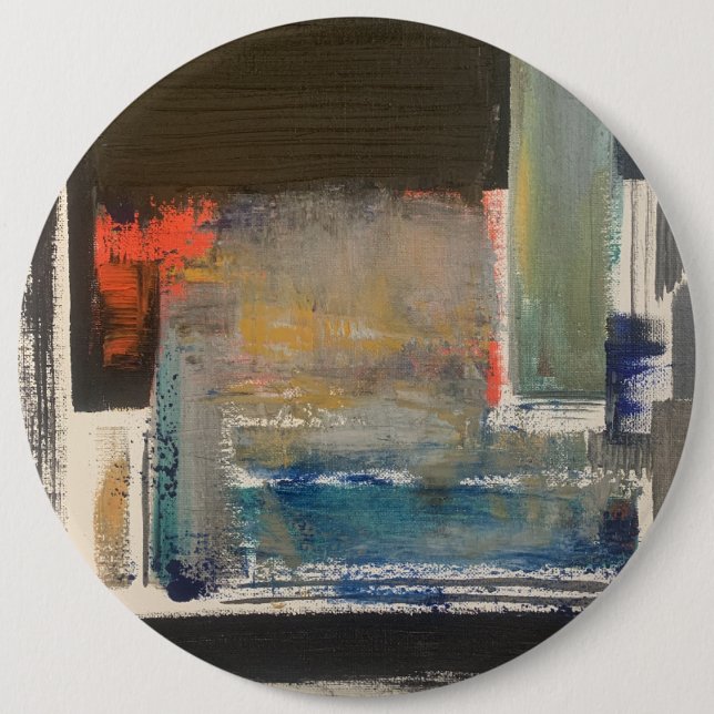 Abstract Art Pin Button (Front)