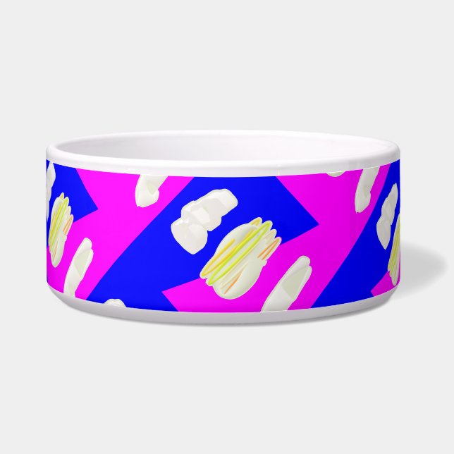 ABSTRACT ART PINK AND ROYAL BLUE (Front)