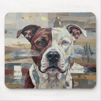 Abstract Art Pitbull Version 1 Mouse Mat