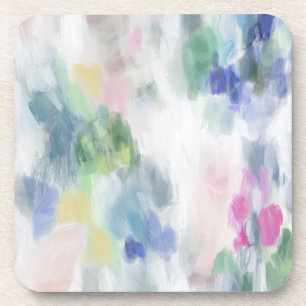 Abstract Art Plastic Coaster Set