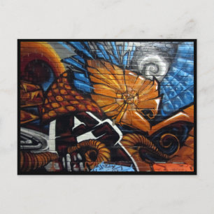 abstract art postcard