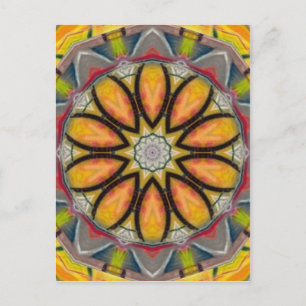 ABSTRACT ART POSTCARD