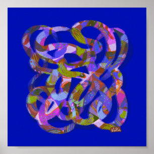 Abstract art poster Space Soup 1