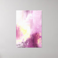 Abstract art print original purple yellow painting