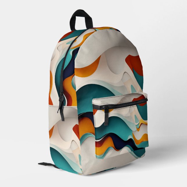 Abstract Art  Printed Backpack (Back Corner Left)