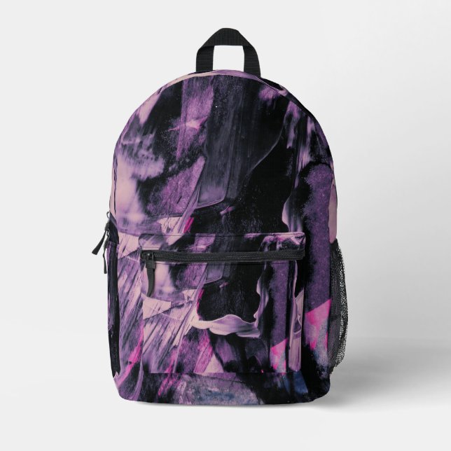  Abstract art Printed Backpack (Front)