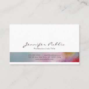 Abstract Art Professional Stylish Modern Artistic Business Card