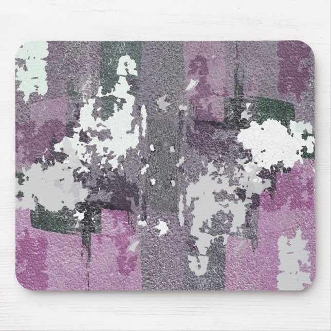 Abstract Art Purple Paint Mouse Pad (Front)
