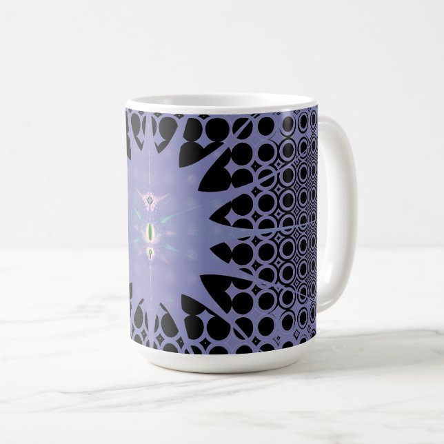 Abstract Art Purple Space Fractal Coffee Mug (Front Right)