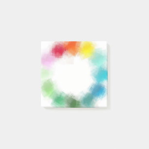 Abstract Art Rainbow Colours Yellow Orange Pink Re Post-it Notes