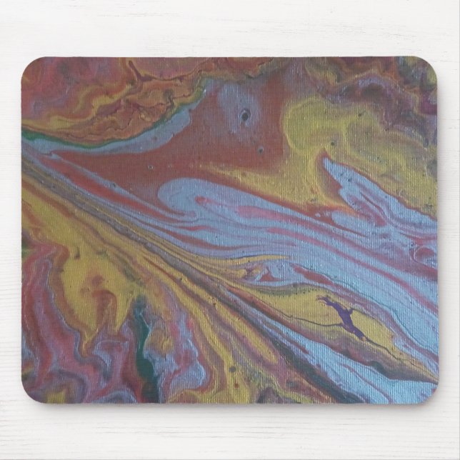 Abstract Art Rainbow Mouse Mat (Front)