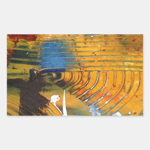 Abstract Art Rectangular Sticker