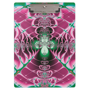 Abstract Art Red Flower Clipboard