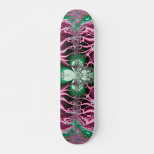 Abstract Art Red Flower Skateboard
