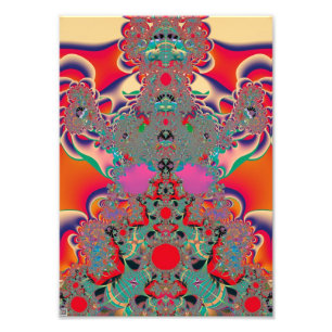 Abstract Art Red Meditation Photo Print