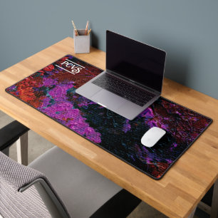 Abstract Art Red Planet Garden Customisable Desk Mat