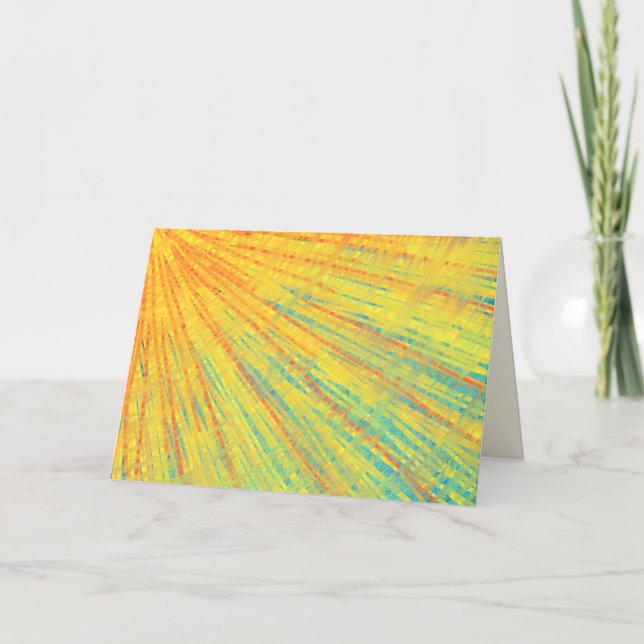 Abstract Art Resurrection Glory Easter Bible Verse Card (Front)