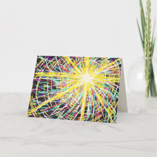 Abstract Art Resurrection Glory Easter Bible Verse Holiday Card