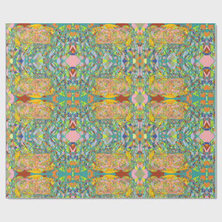 Abstract art retro impressionistic design wrapping paper