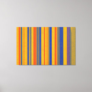 Abstract Art   Retro Stripes 2 Canvas Print