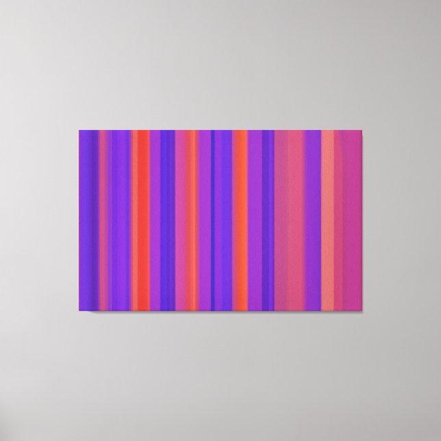 Abstract Art | Retro Stripes 4 Canvas Print (Front)