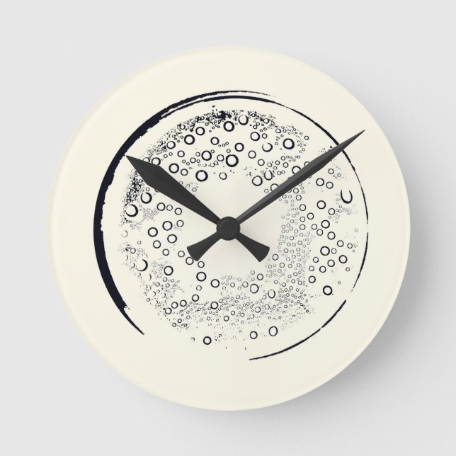 Abstract Art Round Clock (Front)