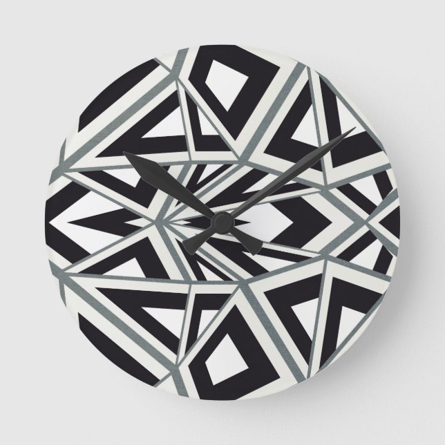 Abstract Art Round Clock (Front)