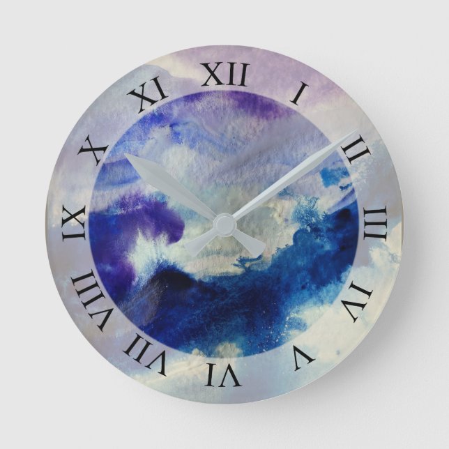 Abstract Art Round Clock (Front)