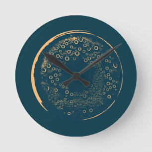 Abstract Art  Round Clock