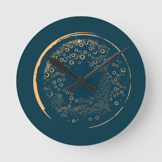 Abstract Art  Round Clock (Front)