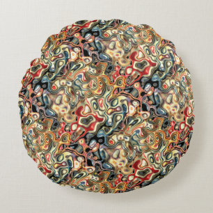 Abstract Art Round Pillow