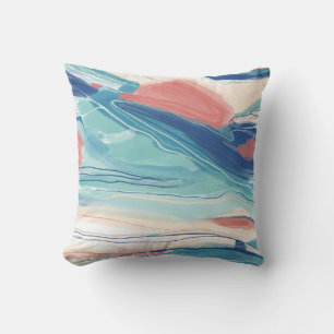 Abstract art sand & sea pillow decorate your house