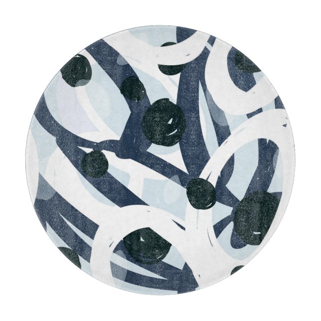 Abstract Art: Seamless Painting Illustration Cutting Board (Front)