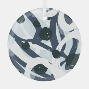 Abstract Art: Seamless Painting Illustration Glass Tree Decoration