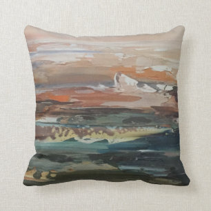 Abstract Art Seascape Painting Sofa Cushion