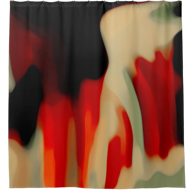 Abstract Art Shower Curtain (Front)