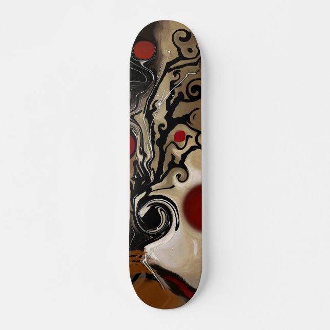 Abstract art skateboard deck (Front)