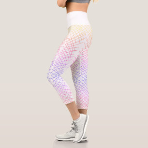 Abstract Art Sketch Lines Curves Leggings