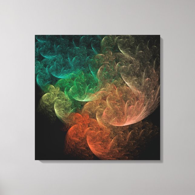 Abstract Art Space Bird Canvas Print (Front)