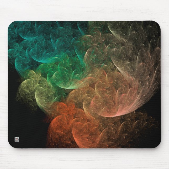 Abstract Art Space Bird Mouse Mat (Front)