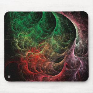 Abstract Art Space Fire Mouse Mat