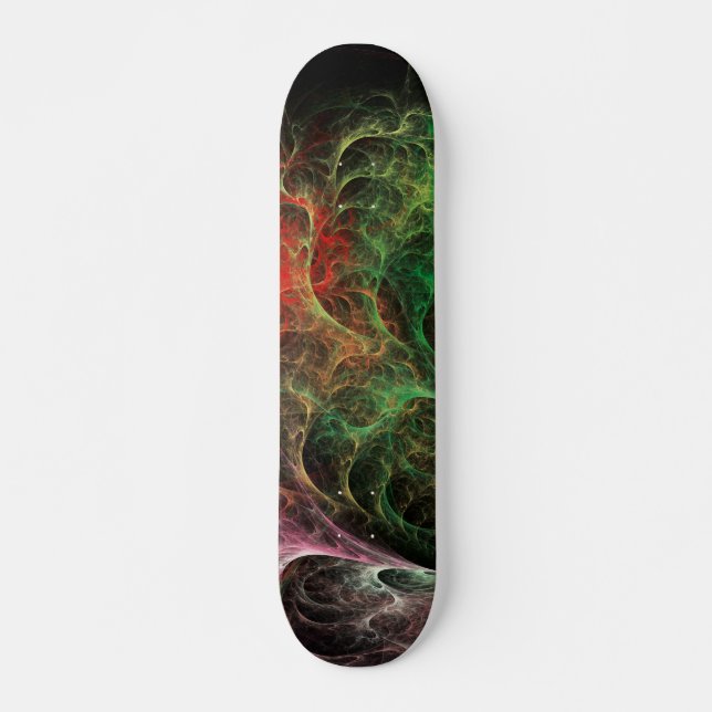 Abstract Art Space Fire Skateboard (Front)