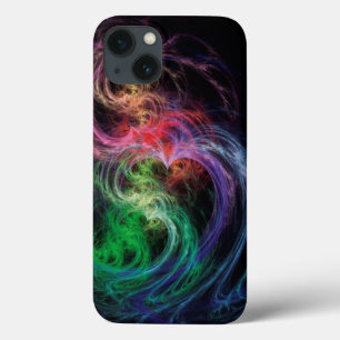Abstract Art Space Hearts iPhone 13 Case