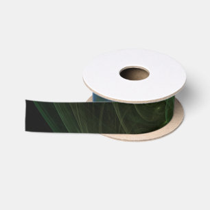 Abstract Art Space Wave Satin Ribbon