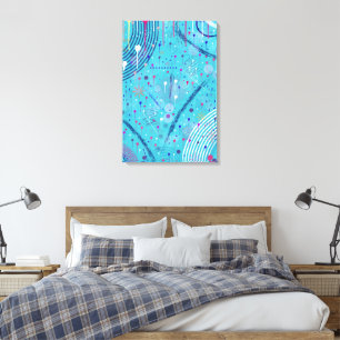 Abstract Art: Sparklers in the Sky Canvas Print